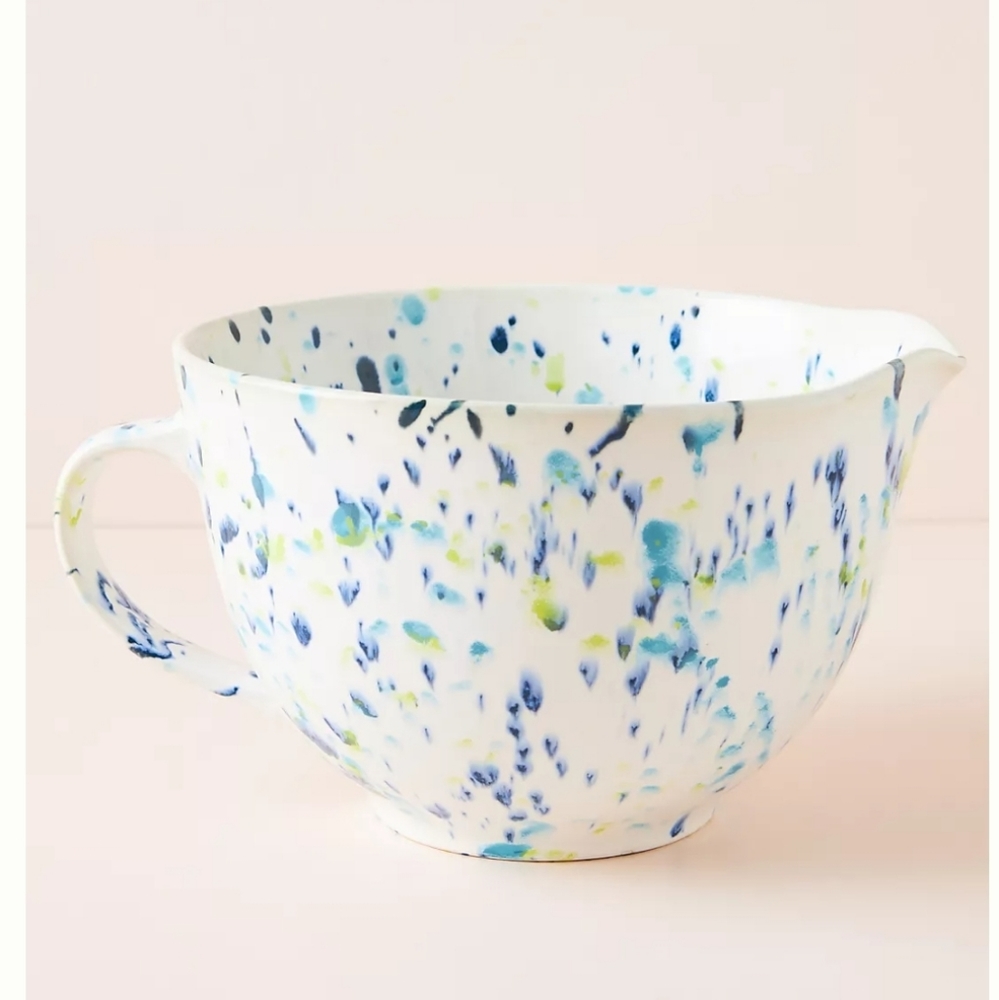 Anthropologie Clea Speckled Splatter Mixing Bowl